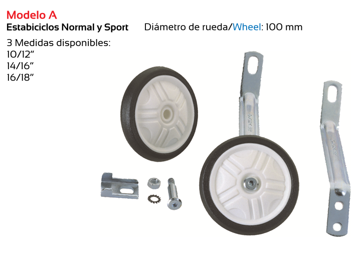 ESTABILIZADOR BICICLETA TKX RUEDAS 10-12